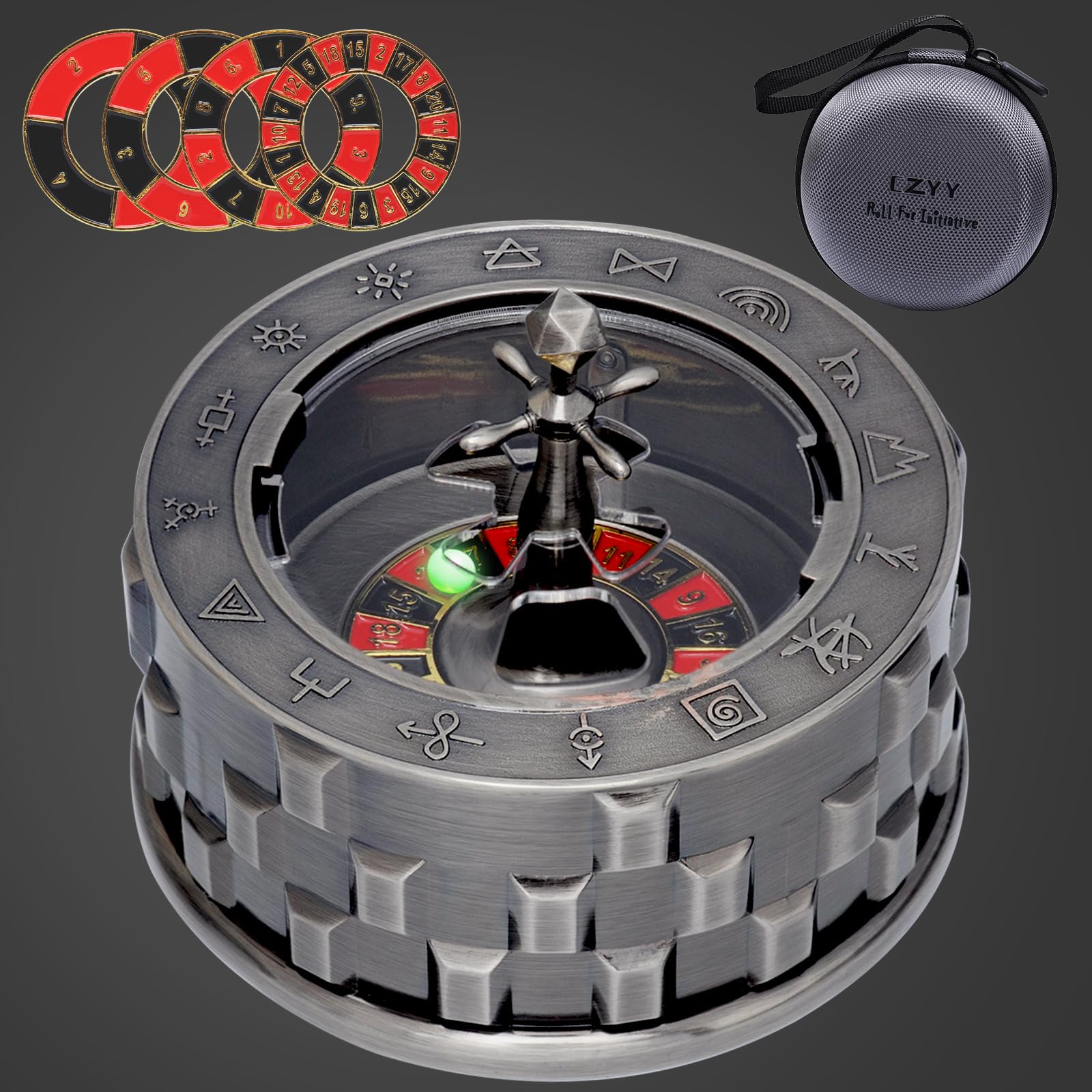 Amazon.com: CZYY Roulette Dice - 7-in-1 Metal Spinner Dice Set